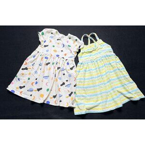 Tommy Bahama Hanna Anderson 2 Girls Summer Dresses Multicolor Playdate Fun Sz 4